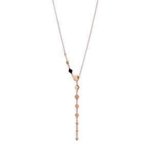 Silver Rose Gold Plated Designer Dainty Necklace