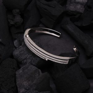 Diamond Embedded Classic Kada Bracelet